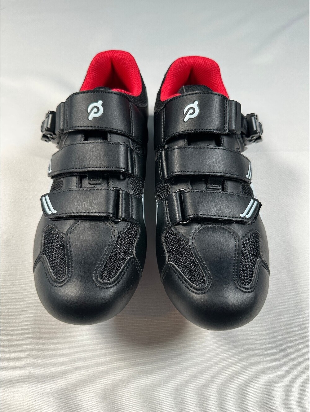 Peloton Indoor Cycling Shoes Black Red Size EU 40 US Women 9 Men 7 With Cleats